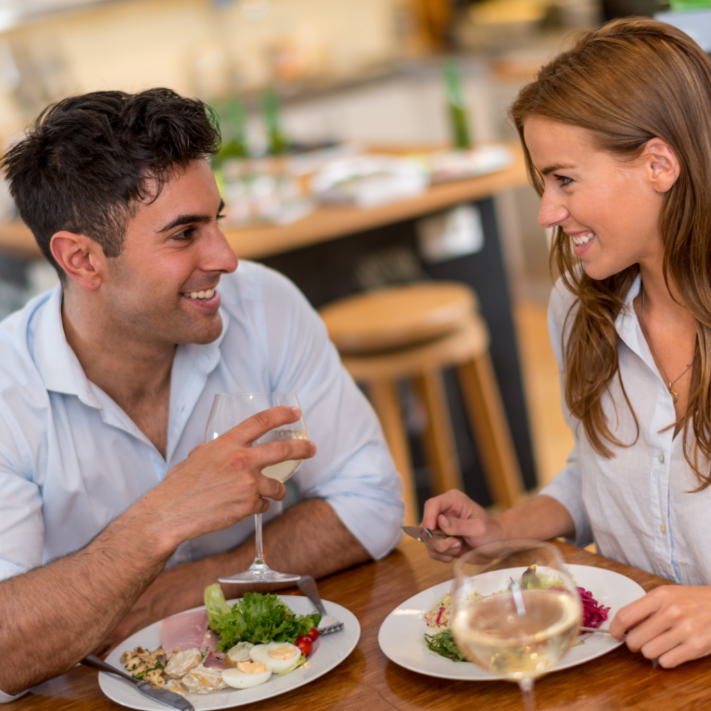 foodie call dating trend, first date red flags, who pays on first date, dating intentions, dating over 40, first date etiquette